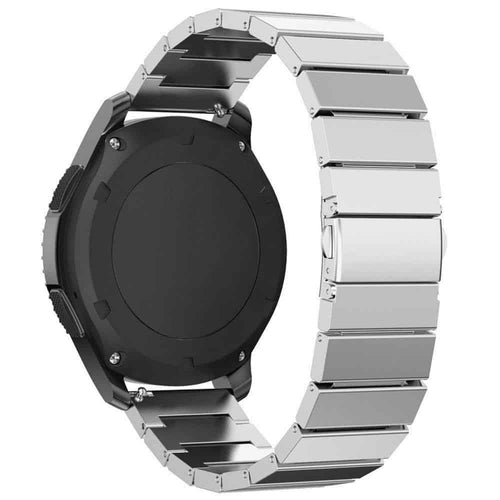 Curea metalica Edman 1Z pentru Samsung Gear S3 si telescoape Quick Release incluse in pachet, latime prindere 22mm