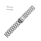Curea metalica Edman 3Z pentru Samsung Gear S3 si telescoape Quick Release incluse in pachet, latime prindere 22mm, Argintiu