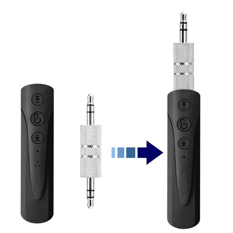 Adaptor Mini Bluetooth Edman audio cu AUX pentru orice boxa, sistem audio, device portabil si linie audio a masinilor, Wireless si Handsfree