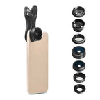 Set lentile 7 in 1 profesionale Apexel DG7, prindere filet 17mm, 7 in 1 Super Wide, Telephoto, Macro, Fisheye, CPL, Caleidoscop cu clip universal pentru camera foto, telefoane sau tablete