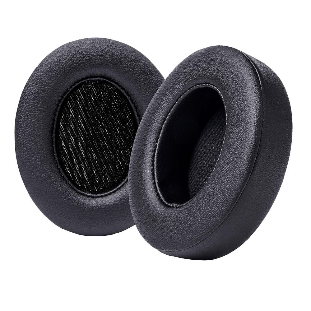 Set 2 bureti Edman pentru casti Beats Studio 3, Studio 2.0 cu fir/Wireless, Over-Ear, Piele ecologica, Negru