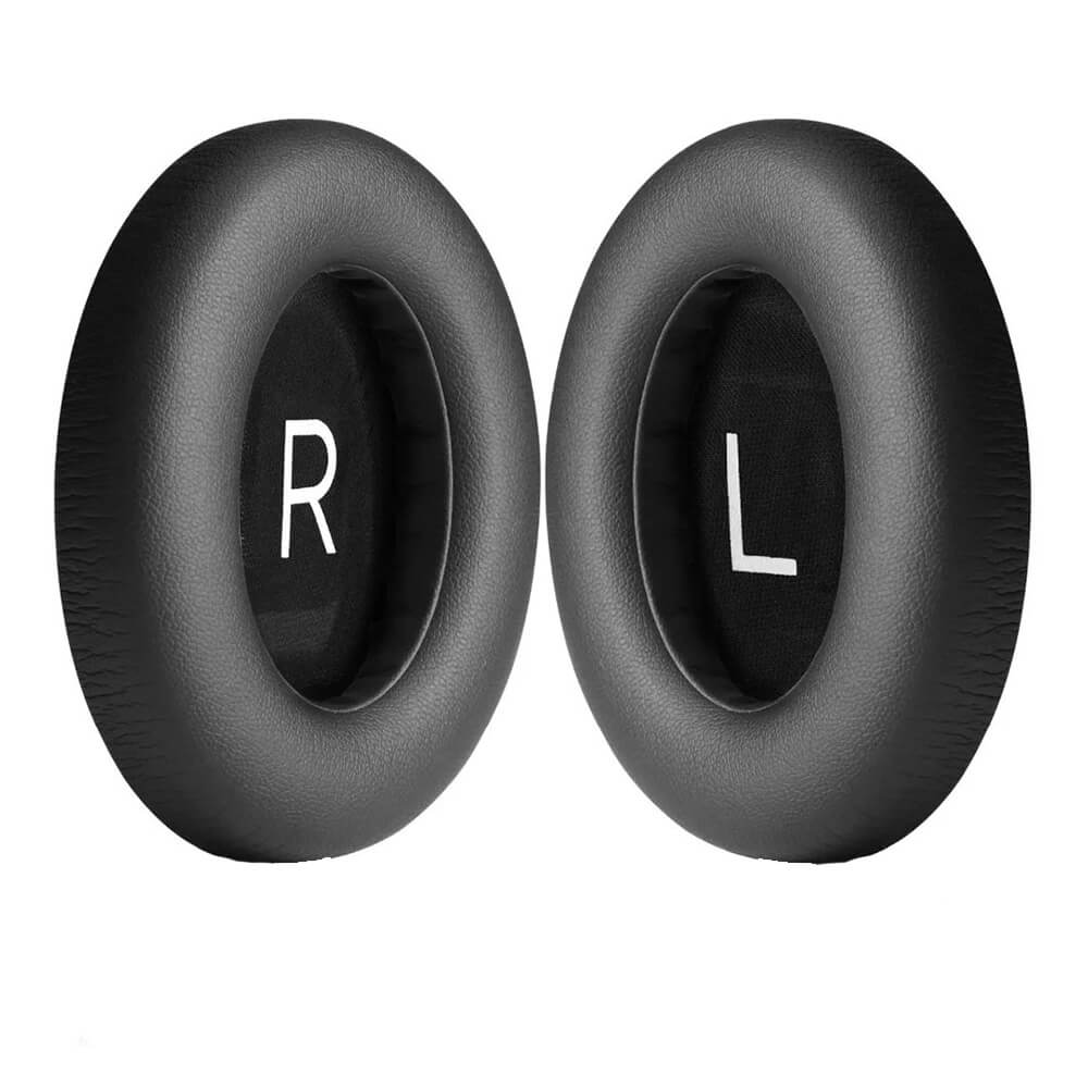 Set 2 bureti Edman pentru casti Bose 700 Wireless Noise cancelling, Piele ecologica, Negru