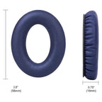Set 2 bureti Edman pentru casti Bose QuietComfort 35, 35 II, QC35, QC35 II, Spuma cu memorie, Piele ecologica, Albastru