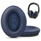 Set 2 bureti Edman pentru casti Bose QuietComfort 35, 35 II, QC35, QC35 II, Spuma cu memorie, Piele ecologica, Albastru