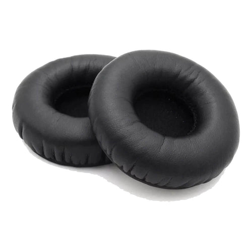 Set 2 bureti Edman rotunzi universali pentru casti, Piele ecologica, 45 mm, Negru