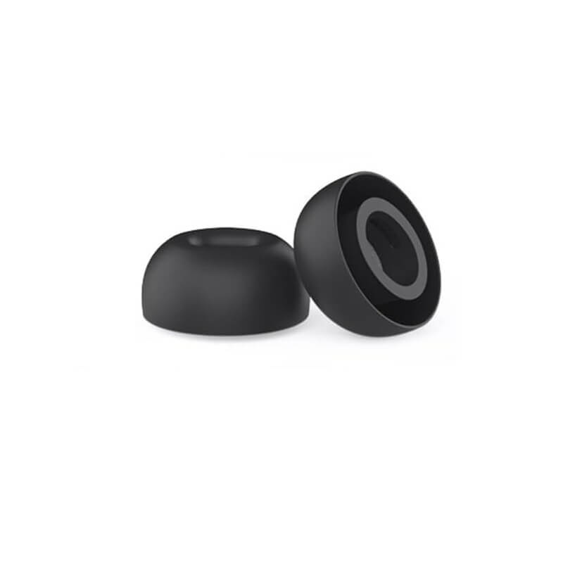 Set 2 dopuri Edman din silicon pentru casti AirPods Pro Gen 3, marimea M, Negru
