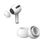 Set 2 dopuri Edman din silicon pentru casti AirPods Pro, AirPods Pro (gen 2), marimea S, alb