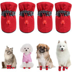 set-ghetute-botosei-edman-protector-walker-care-pentru-caini-marimea-m-rosu-4-bucati