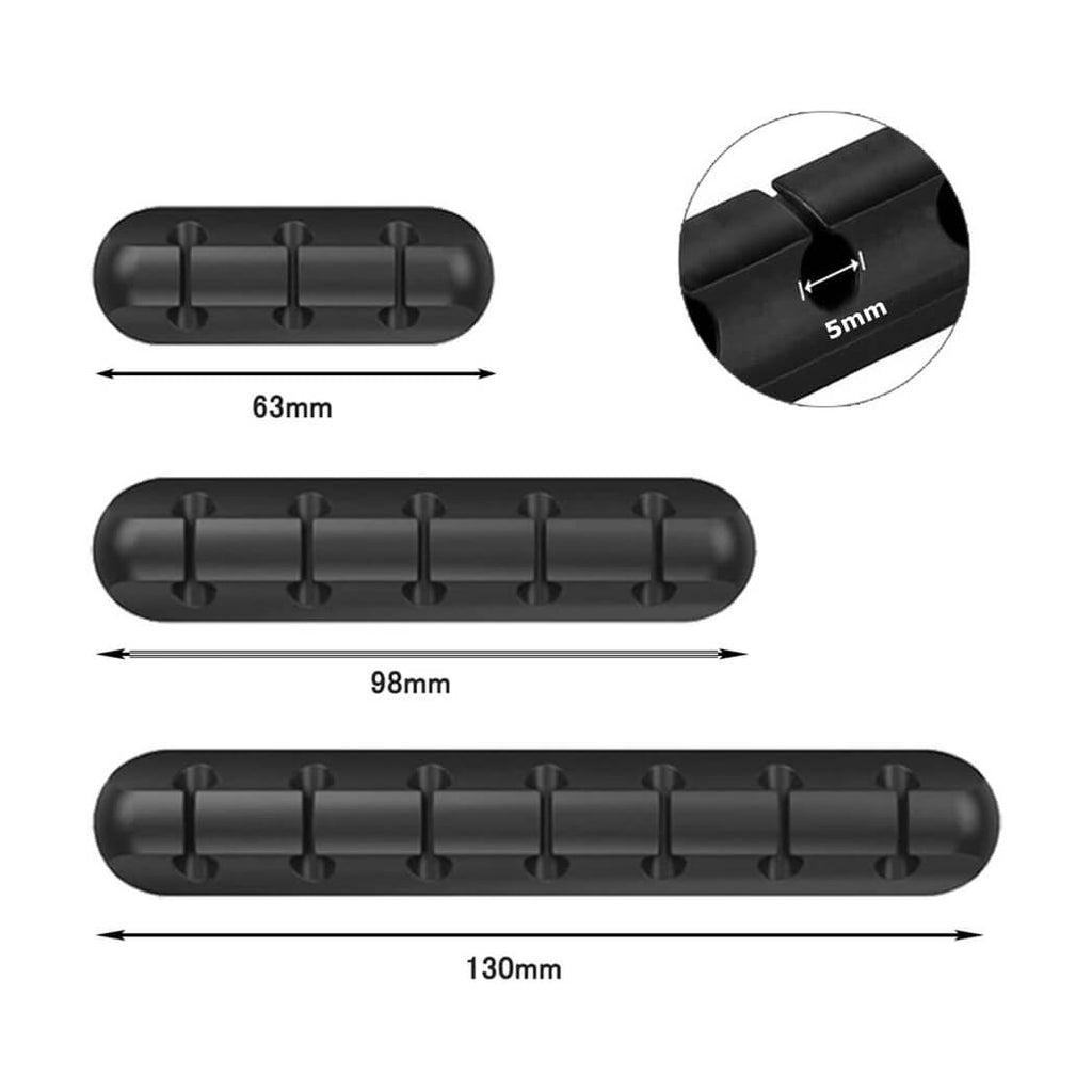 set-suport-organizare-cabluri-edman-3-bucati-3-dimensiuni-diferite-autoadeziv-negru