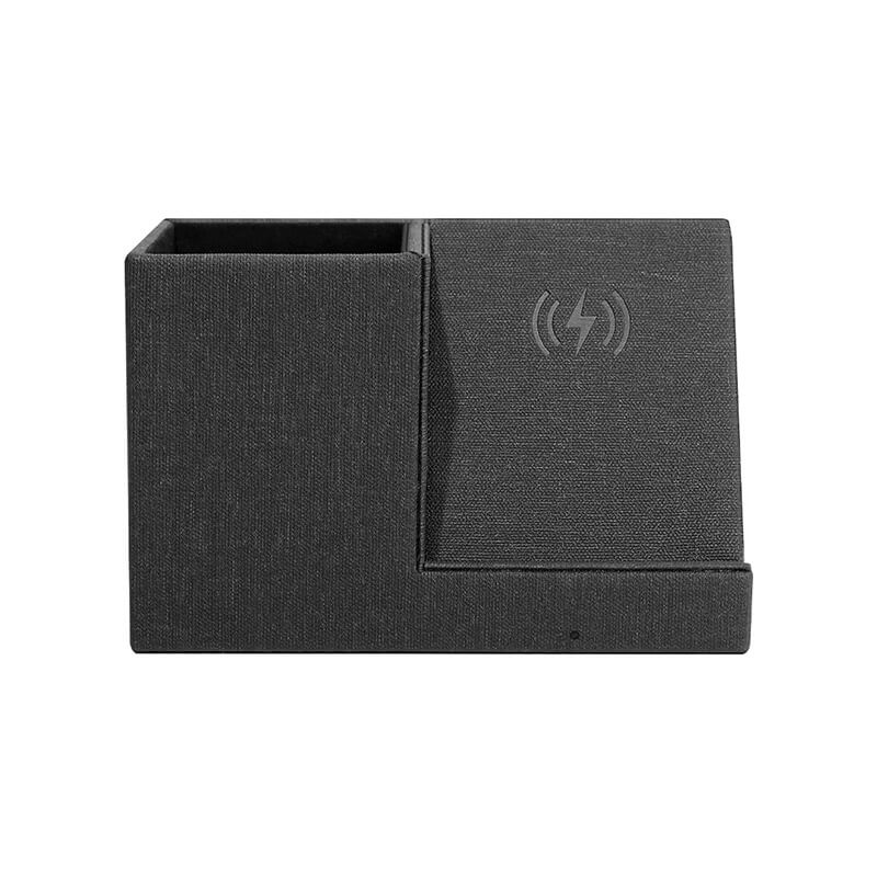 Suport pixuri cu incarcator wireless rapid QI Edman Ontario SP1, 10W, Negru