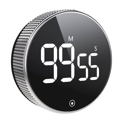 Timer digital bucatarie Edman, cu display LCD mare si spate magnetic, Temporizator, Negru